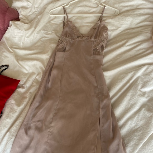 Honey Punch Embroidered Slip Dress with Slit - Picture 11 of 14